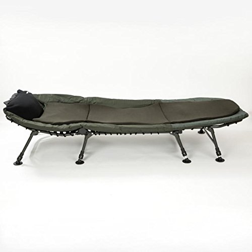 Campingliege Mostal 8-Bein Luxus Karpfenliege Bedchair