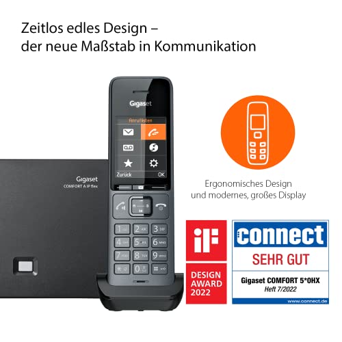 IP-Telefon Gigaset Comfort 520A IP flex, Schnurloses DECT-Telefon