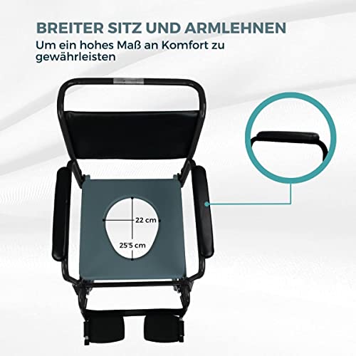 Toilettenstuhl Mobiclinic, mit Rollen, Barco, Europäische Marke