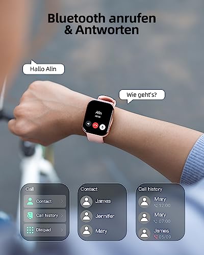 Sportuhr Parsonver Smartwatch Damen mit Telefonfunktion