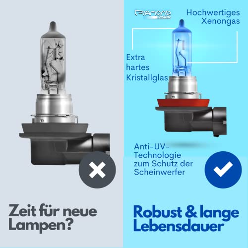 H11-Lampe Diamond Vision 2x H11 12V 55W, Xenon Look