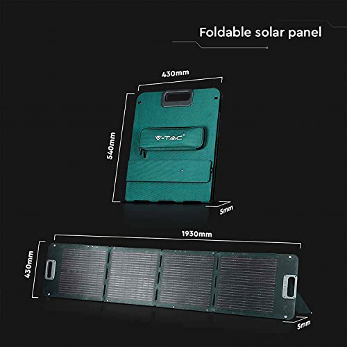 Mobile Solaranlage ZONE LED 120W Faltbares Solarpanel