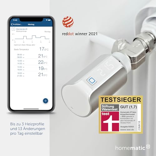 Smart-Home-Heizkörperthermostat Homematic IP Smart Home