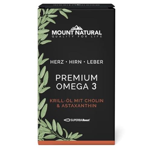 Krillöl Mount Natural, 1180mg mit hochdosiertem Omega-3