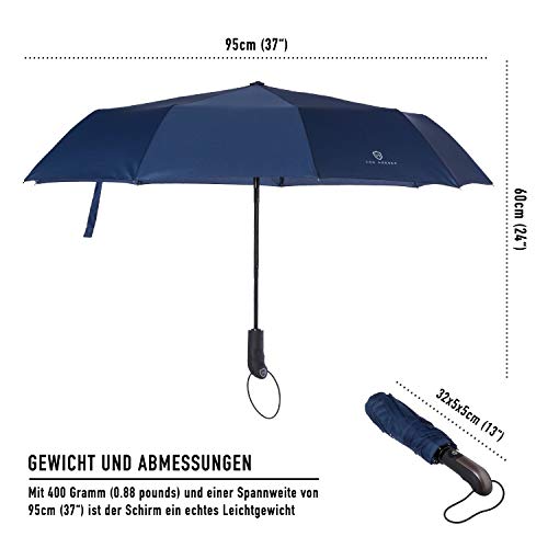 Regenschirm sturmfest VON HEESEN ® bis 140 km/h