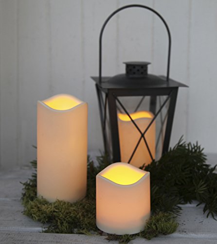 LED-Kerze Cepewa LED Kerzen-Set Outdoor, 3-teilig, mit Timer