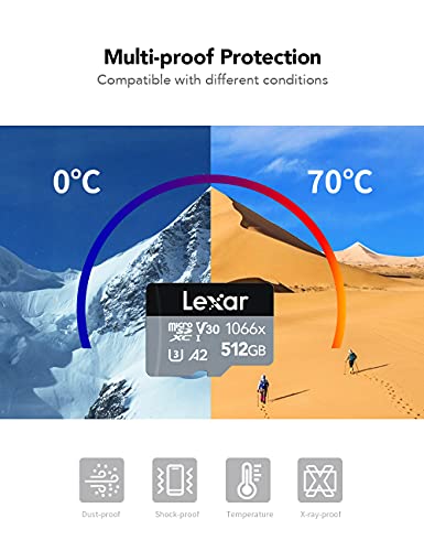 microSD (512 GB) Lexar Professional 1066x Micro SD Karte 512GB