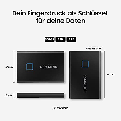 Samsung-SSD Samsung Portable SSD T7 Touch, 500 GB