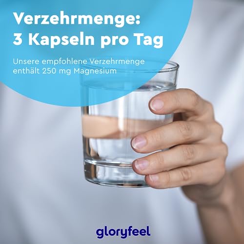 Magnesiumcitrat gloryfeel Premium 1554mg – Mit Vitamin B6 und B12