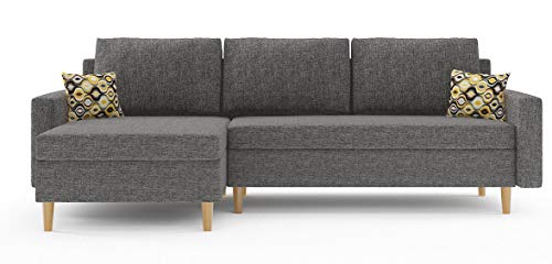 Ecksofa Sofini Etna mit Schlaffunktion, Eckcouch