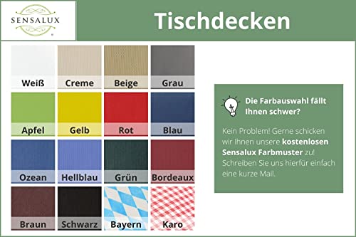 Bierbankhussen Sensalux Bierzeltgarnitur 1 Tischdecke 1 x 2,5m