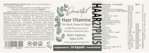 Haar-Vitamine Donivital Testnote: “SEHR GUT” 27 Wirkstoffe