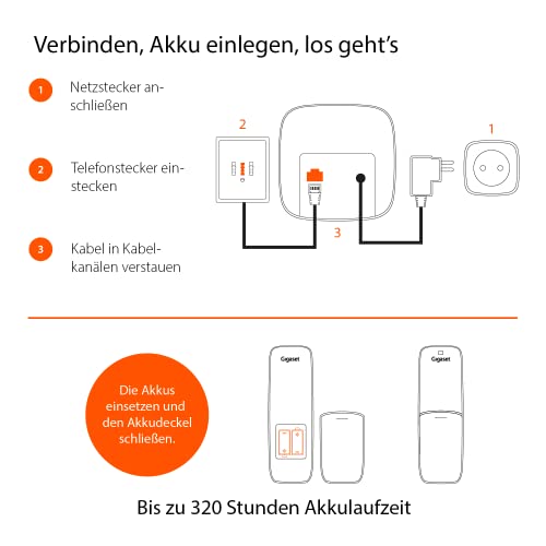 Gigaset-Telefonanlage Gigaset COMFORT 520A Trio – 3 Telefone