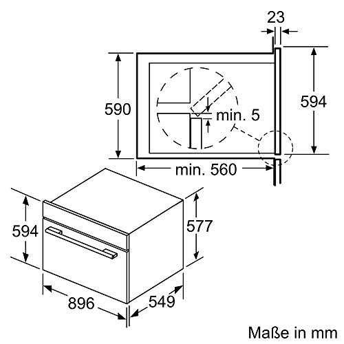 selbstreinigender Backofen Bosch Hausgeräte VBD5780S0 Serie 6