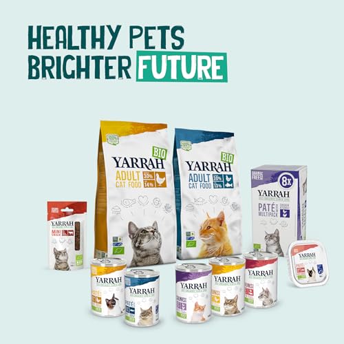 Bio-Katzenfutter Yarrah Bio Katzenfutter Pate mit Fisch 400 g, 12er