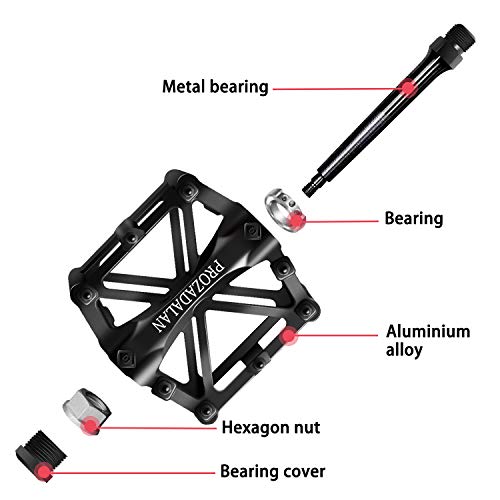 Fahrradpedale PROZADALAN Fahrrad Pedalen 9/16 Zoll Achse