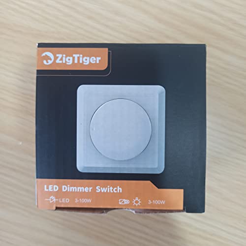 LED-Dimmer Zigtiger Dimmer Schalter, 230V Drehdimmer