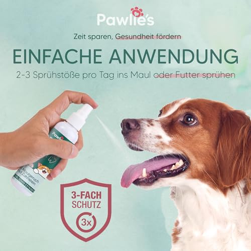 Zahnpflege Hund Pawlie’s Dentalspray, Hunde Zahnsteinentferner