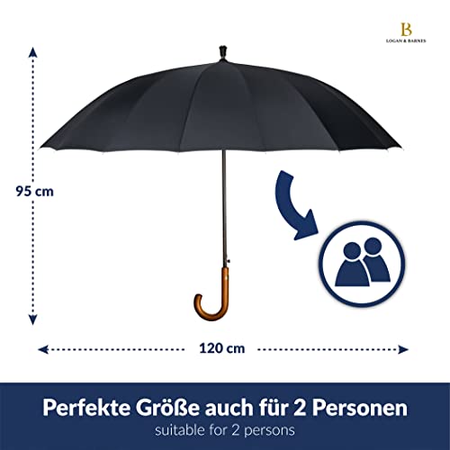 Stockschirm LOGAN & BARNES Sturmfest Ø120cm