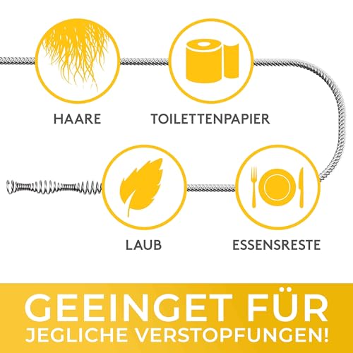 Rohrreinigungsspirale MEISTERFAKTUR 2.0, 7,5m mit Bohraufsatz