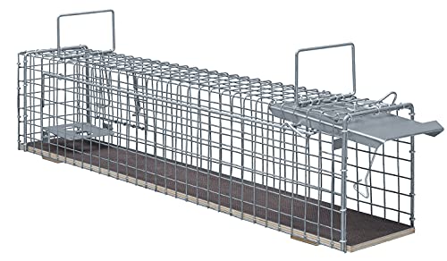 Marderfalle 123jagd 80x15x19cm mit Holzboden Kaninchenfalle