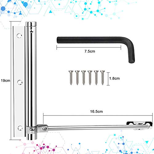 Mini-Türschließer BUZIFU Türschließer Leichte Aluminiumlegierung