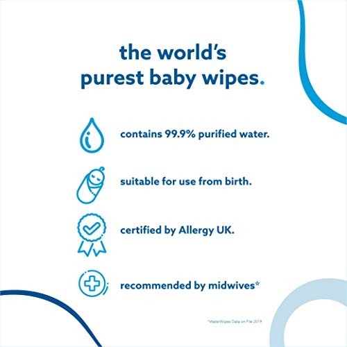 Baby Feuchttücher WaterWipes 400021 Empfindliche Haut