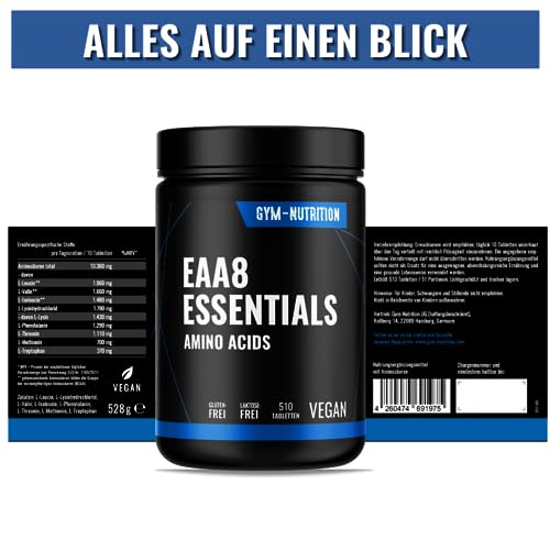 EAA-Kapseln Gym Nutrition Multi Amino- EAA Pattern, 510 Tabl.