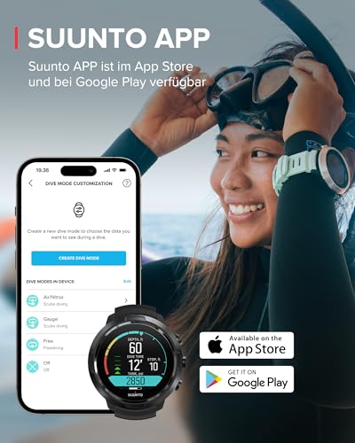 Tauchcomputer SUUNTO D5 mit Farbdisplay, 100m Wasserdicht