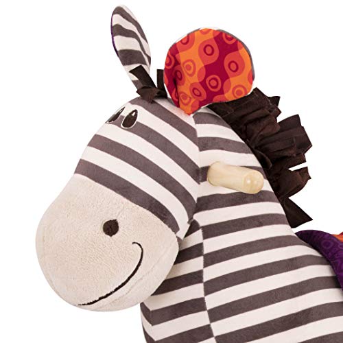 Schaukeltier B. toys Schaukelpferd Zebra gestreift aus weichem