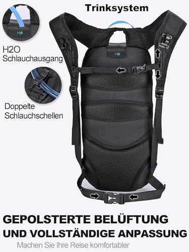 Trinkrucksack Arvano Fahrradrucksack 6l Klein MTB Rucksack