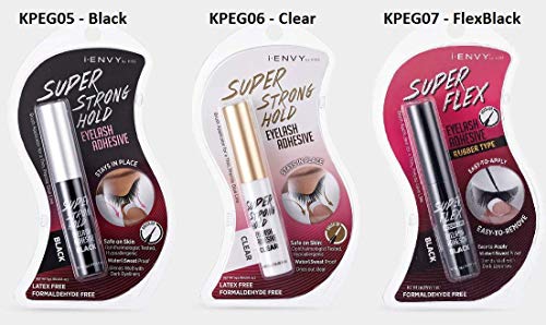 Wimpernkleber Kiss, Envy, extrastarker Halt, transparent, 5 g