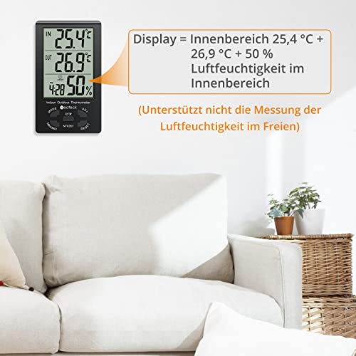 Min-Max-Thermometer Neoteck Digitale Thermo Hygrometer