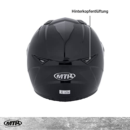 Motorradhelm MTR S-5 Integralhelm, ECE Zertifiziert