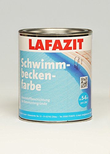 Schwimmbadfarbe Lafazit Schwimmbeckenfarbe 5 L Liter Blau