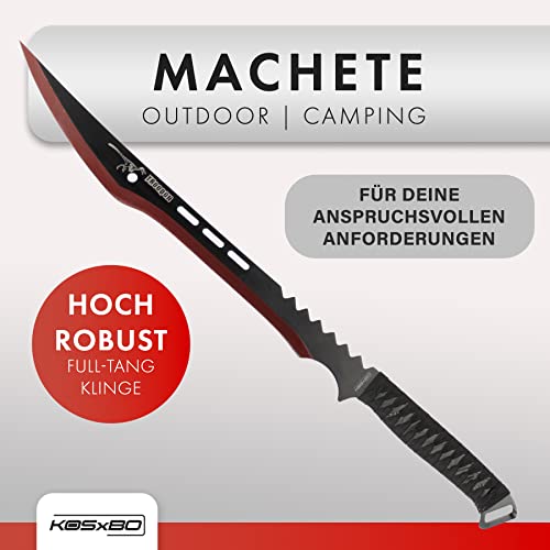 Machete KOSxBO mit roter Klinge Troodon Dinosaurier Edition