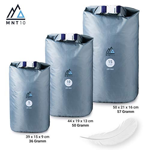 Dry-Bag MNT10 Dry Bag Ultralight, Drybag in 5l, 10l, 15l