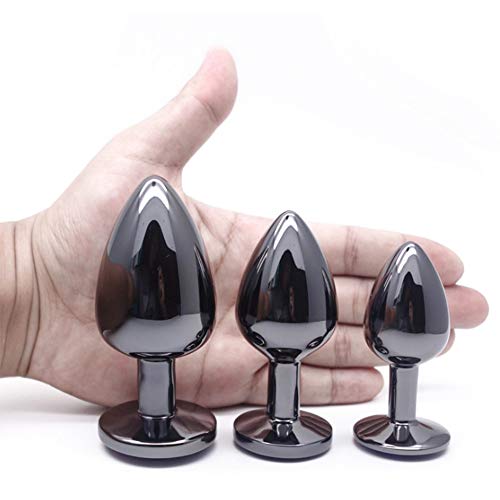 Analdusche AllesCosy Analplug Buttplug 3 Stücke Set Metall Analplug