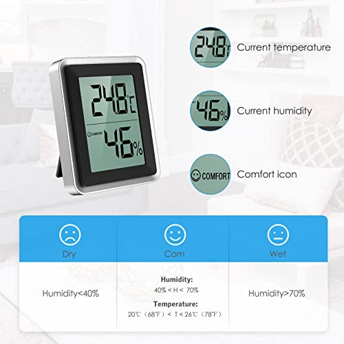 Bluetooth-Thermometer Brifit, 2 Stück Thermometer Hygrometer