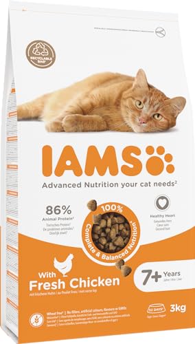 Katzenfutter Senior Iams Senior Katzenfutter trocken mit Huhn