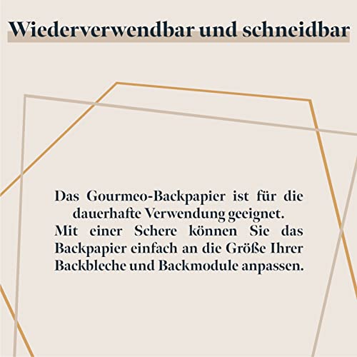 Backpapier GOURMEO Dauerbackfolie, 3er Set, 32 x 46 cm