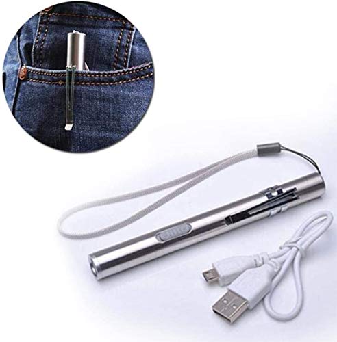 Stiftlampe Garberiel 3 Stück USB Mini Taschenlampe wasserdicht
