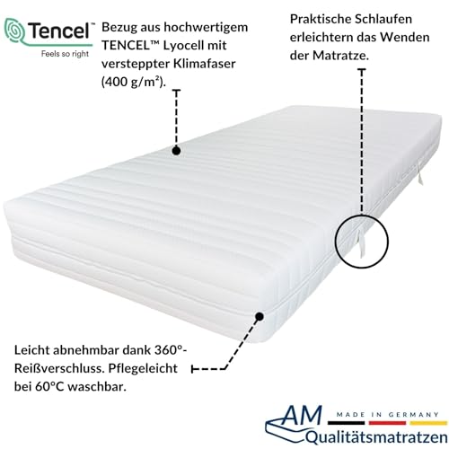 Taschenfederkernmatratze 160 x 200 AM Qualitätsmatratzen