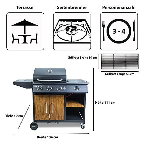 Activa-Gasgrill ACTIVA Gasgrill Rodos Grill Grillwagen