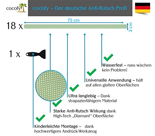 Antirutschstreifen Treppe cocofy Fluoreszierende Anti Rutsch