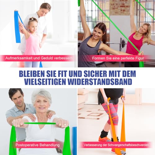 Fitnessband HPYGN Fitnessbänder 3er-Set, Gymnastikband