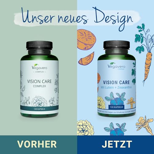 Augenvitamine Vegavero VISION CARE ® Lutein & Zeaxanthin