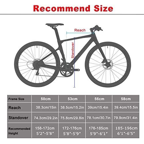 Carbon-Rennrad KABON Carbon Rennrad, 700C Carbonfaser Rahmen Rennrad