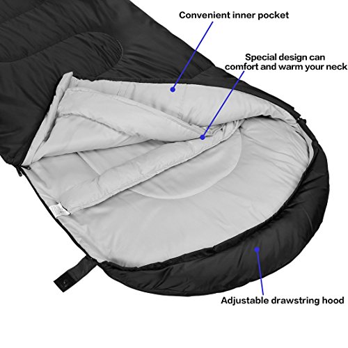 Deckenschlafsack Winter SOULOUT Schlafsack 3-4 Jahreszeiten
