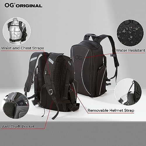 Motorradrucksack OG Original Motorrad Rucksack GO Schwarz